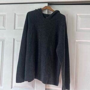 Quince Cashmere Grey Hooded Sweater